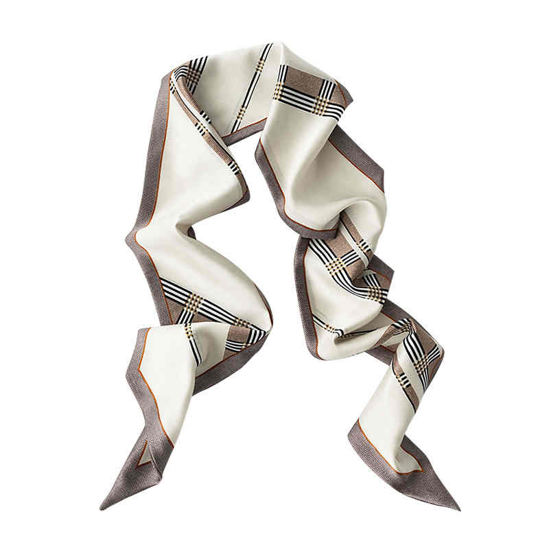 Fashion commuter strip imitation silk scarves simple temperament section striped scarves