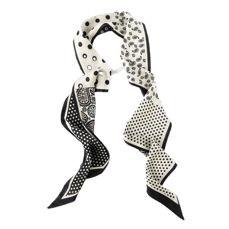 Silk scarves soft silk long silk scarves sweet lady long hair ribbon