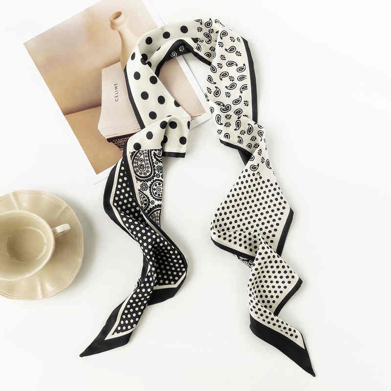 Silk scarves soft silk long silk scarves sweet lady long hair ribbon