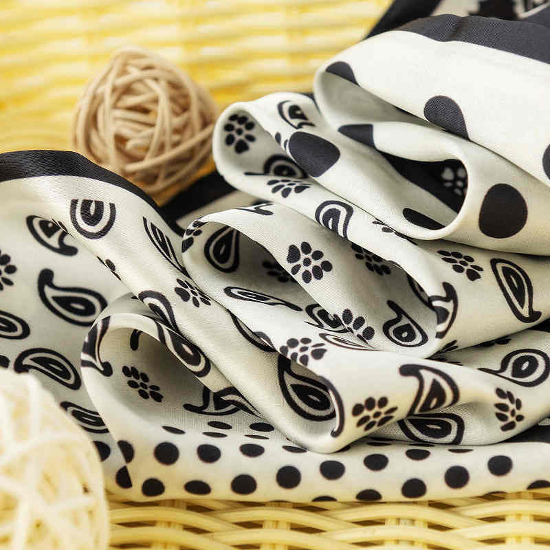 Silk scarves soft silk long silk scarves sweet lady long hair ribbon