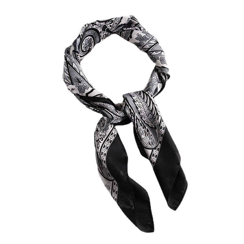 Imitation silk scarves retro thin style tie in silk scarves square