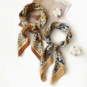 Imitation silk scarf pop fashion pocket square scarf female fashion tiein commuter scarf