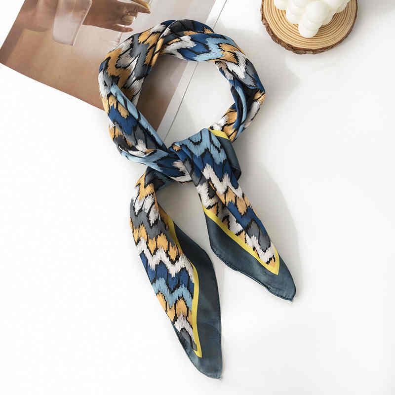 Imitation silk scarf pop fashion pocket square scarf female fashion tiein commuter scarf