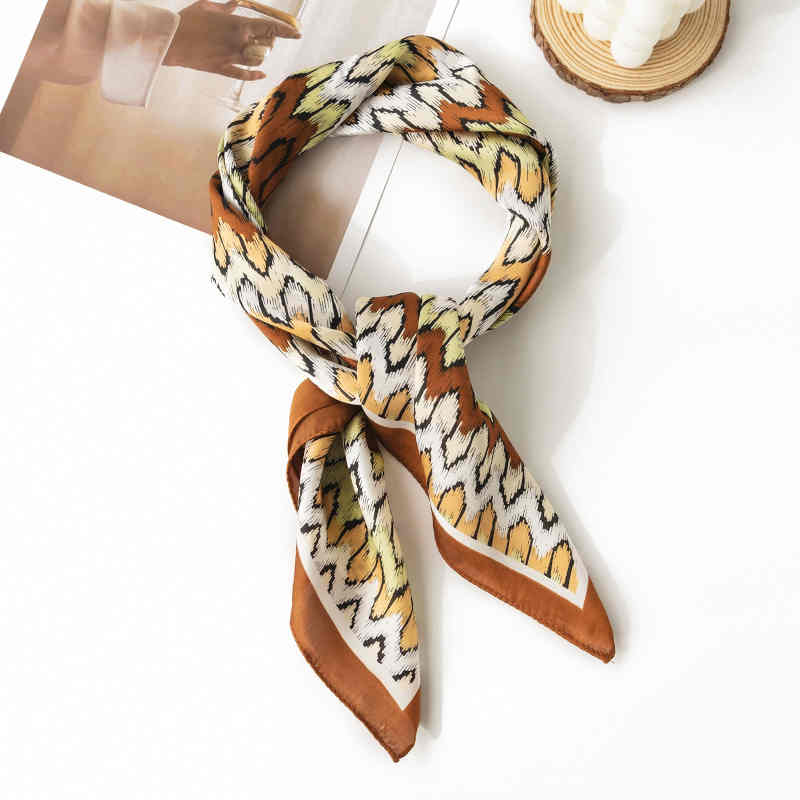Imitation silk scarf pop fashion pocket square scarf female fashion tiein commuter scarf