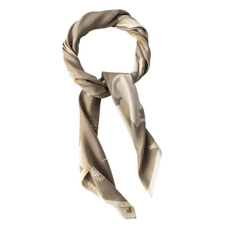 Imitation silk scarves fashion commuter small square scarf women with shirt neck thin style scarf