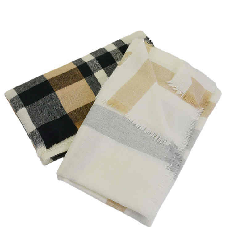 Winter scarf woman sweet wind imitation cashmere scarf warm grid shawl cold scarf