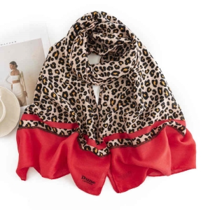 Street style winter scarf 2023 new cashmere scarf insulation leopard print shawl winter scarf