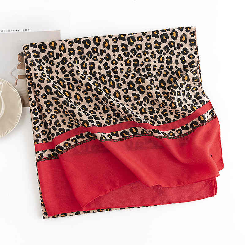 Street style winter scarf 2023 new cashmere scarf insulation leopard print shawl winter scarf