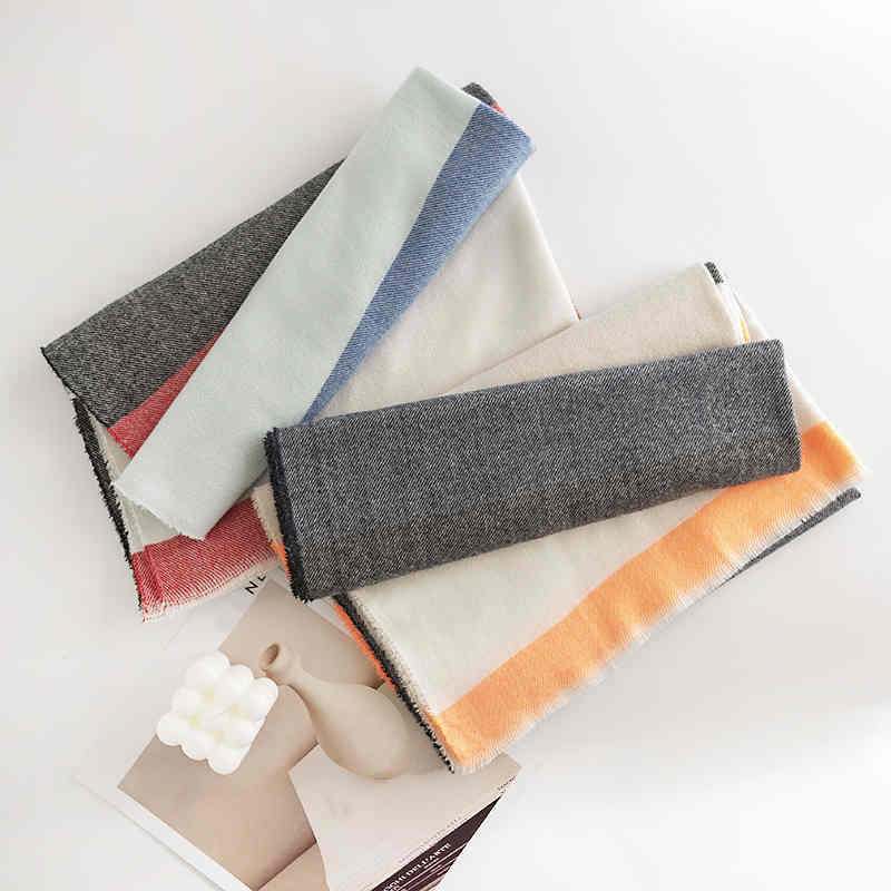 Sweet colorful ribbon scarf new warm scarf fashion shawl imitation cashmere scarf