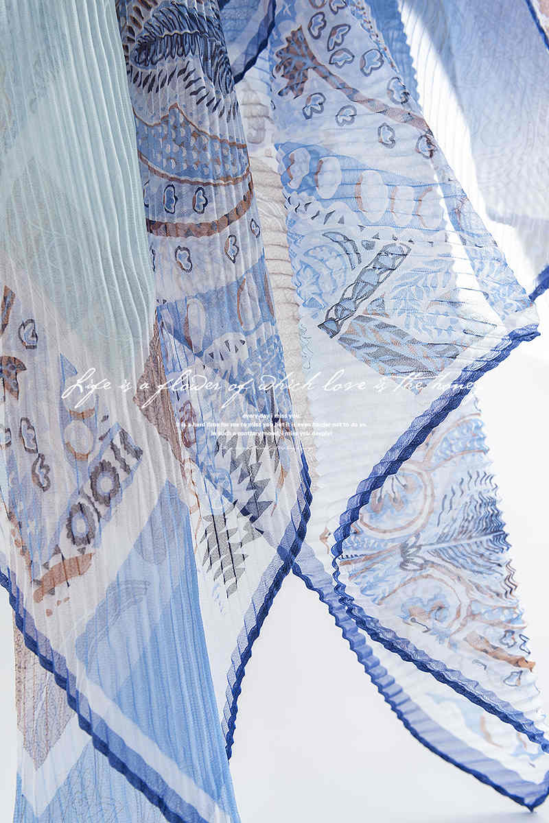 Summer scarves silk stripes custom made scarves fashion square scarf rectangular shawl
