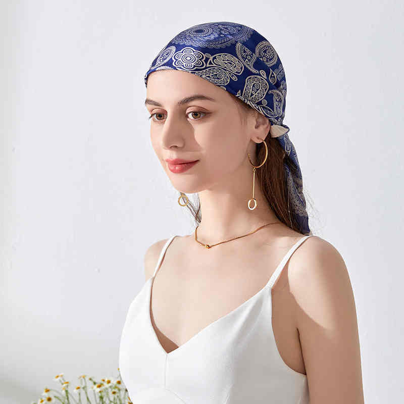 2023 new thin style fashion cashew flower temperament scarf decorative strapless scarf multi functional professional scarf