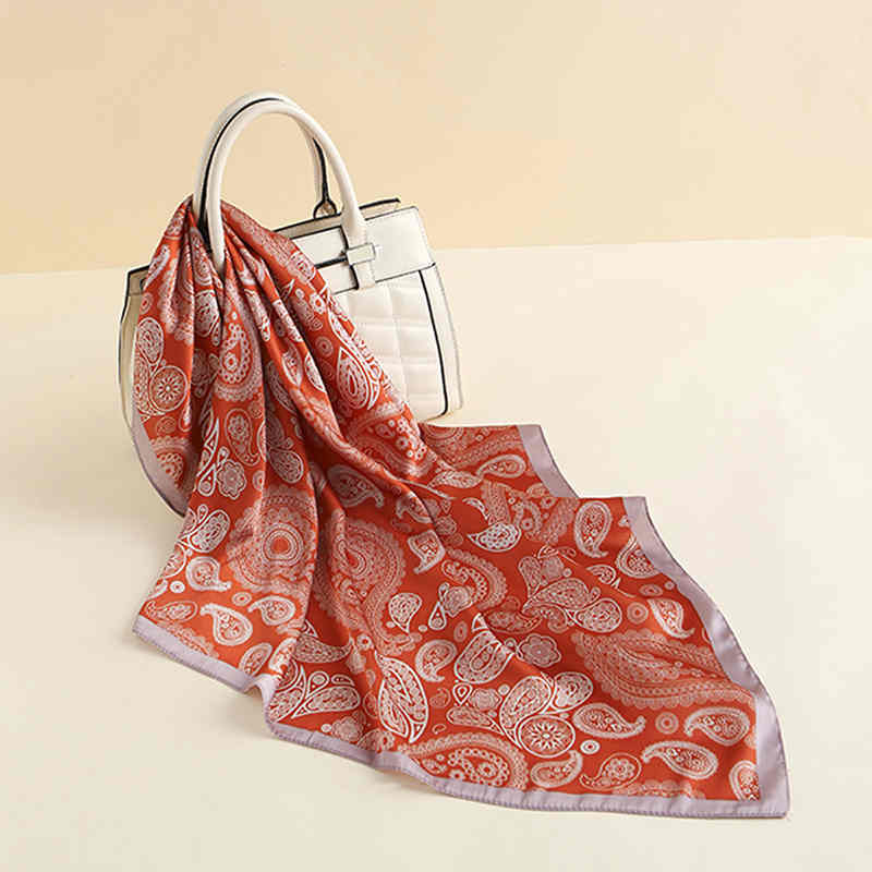 2023 new thin style fashion cashew flower temperament scarf decorative strapless scarf multi functional professional scarf