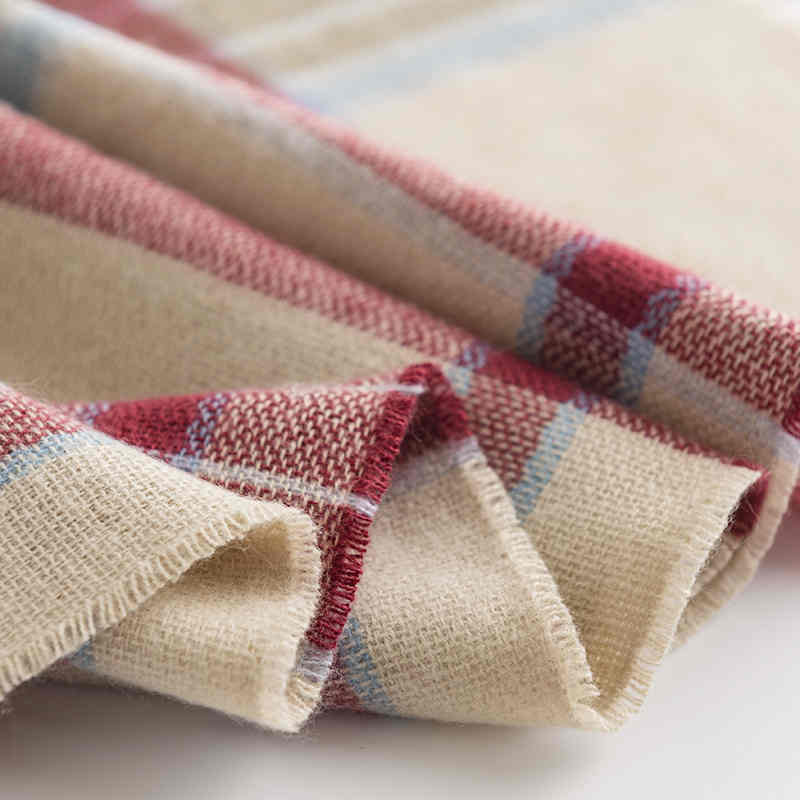 Winter plaid scarf ladies scarf sweet fringed neck imitation cashmere shawl men