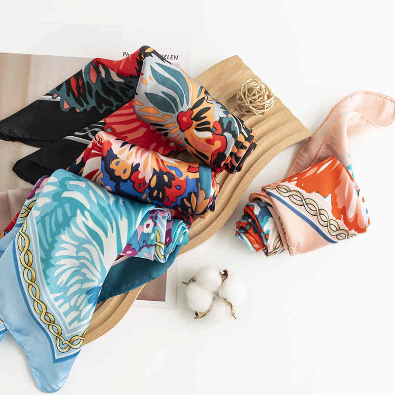 Fashion Wind Pocket Square fashion street commuting simulation silk scarves ladies professional wear scarves