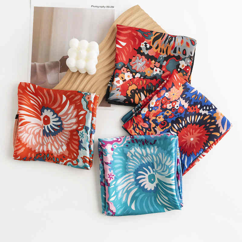 Fashion Wind Pocket Square fashion street commuting simulation silk scarves ladies professional wear scarves