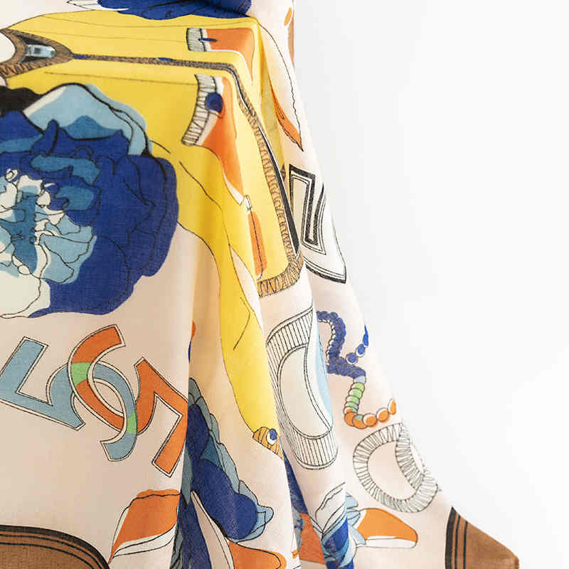 Fashion Street wind lengthen scarf light luxury wind elegant cold resistant shawl fashion commuter warm neck scarf
