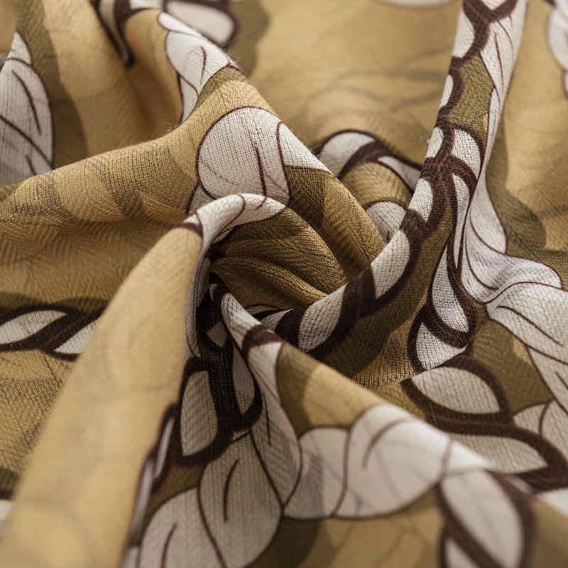 Retro printed pocket square scarf artistic temperament with professional scarf elegant fashion scarf imitation silk scarves