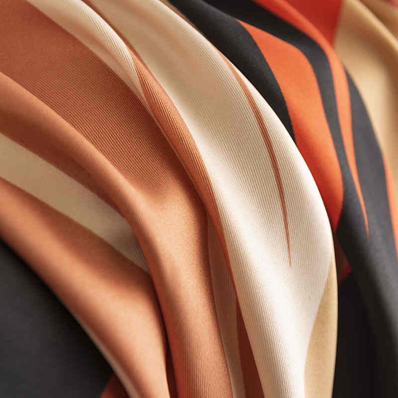 New irregular stripes imitation silk scarves fashionable commuter scarf elegant business pocket square