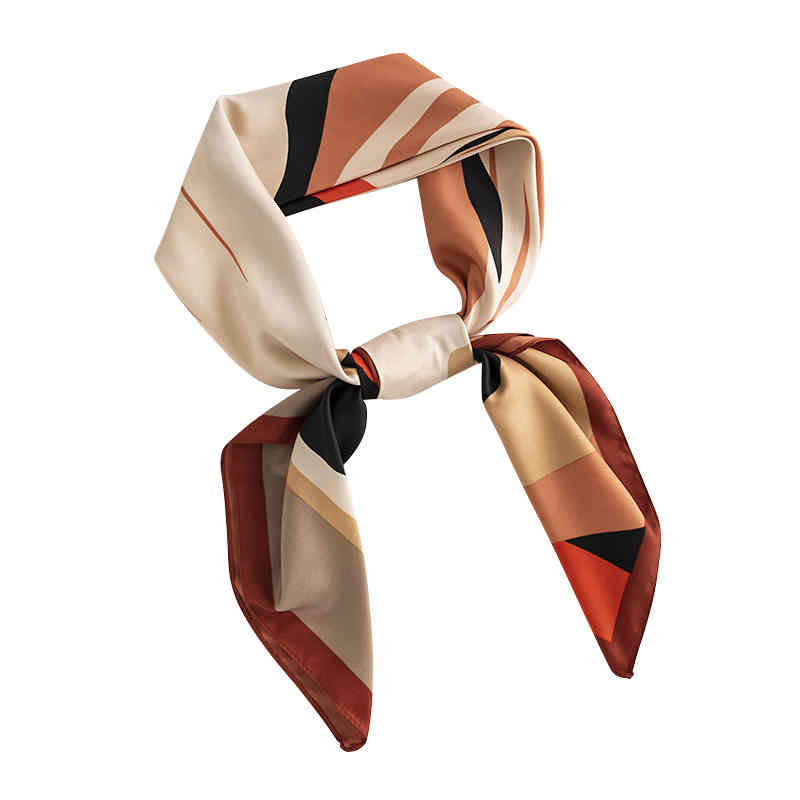 New irregular stripes imitation silk scarves fashionable commuter scarf elegant business pocket square