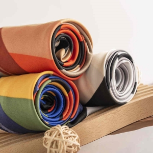 New irregular stripes imitation silk scarves fashionable commuter scarf elegant business pocket square