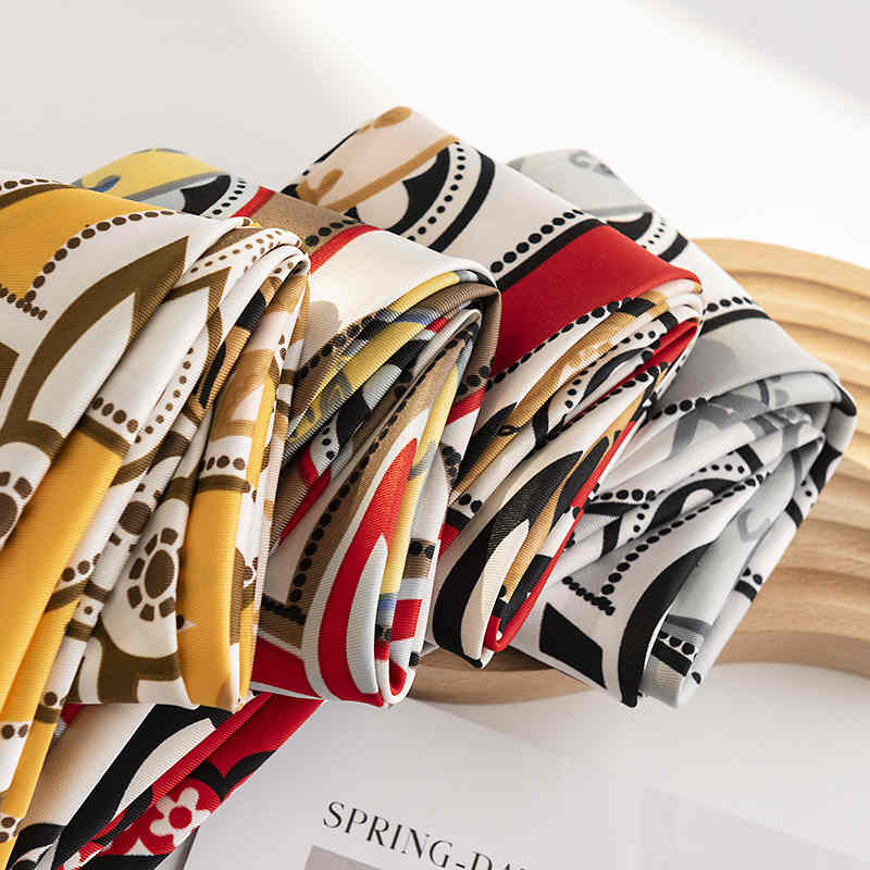 Printed silk scarves fashion commuter pocket square business tiein professional scarf scarf woman