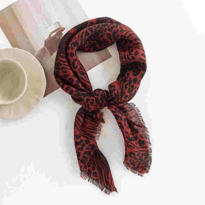 Fashion personality leopard print scarf fashion temperament printed warm imitation cashmere scarf scarf neck