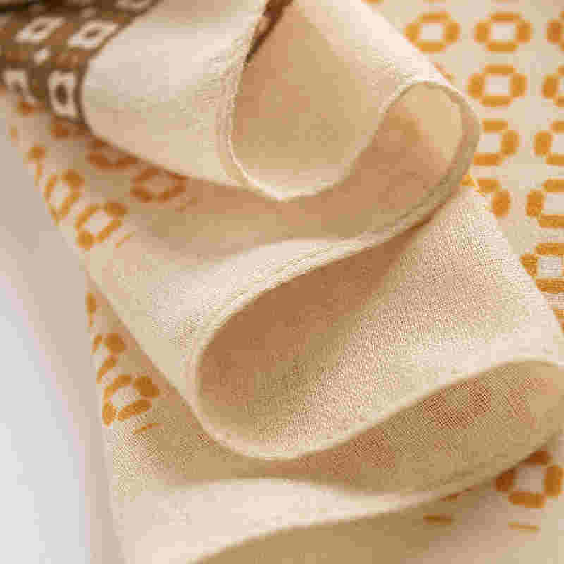 Fashion imitation silk scarf cotton hemp feel scarf four leaf grass sunscreen beach towel air conditioning shawl