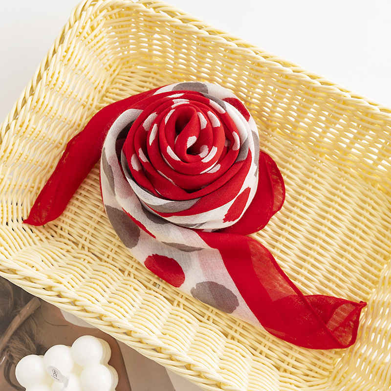 National Storm Point printing touch soft cotton scarf personality design warm scarf thin shawl