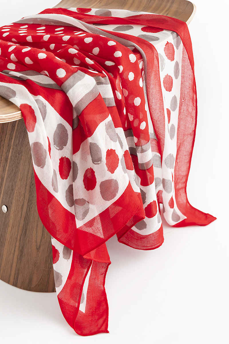 National Storm Point printing touch soft cotton scarf personality design warm scarf thin shawl