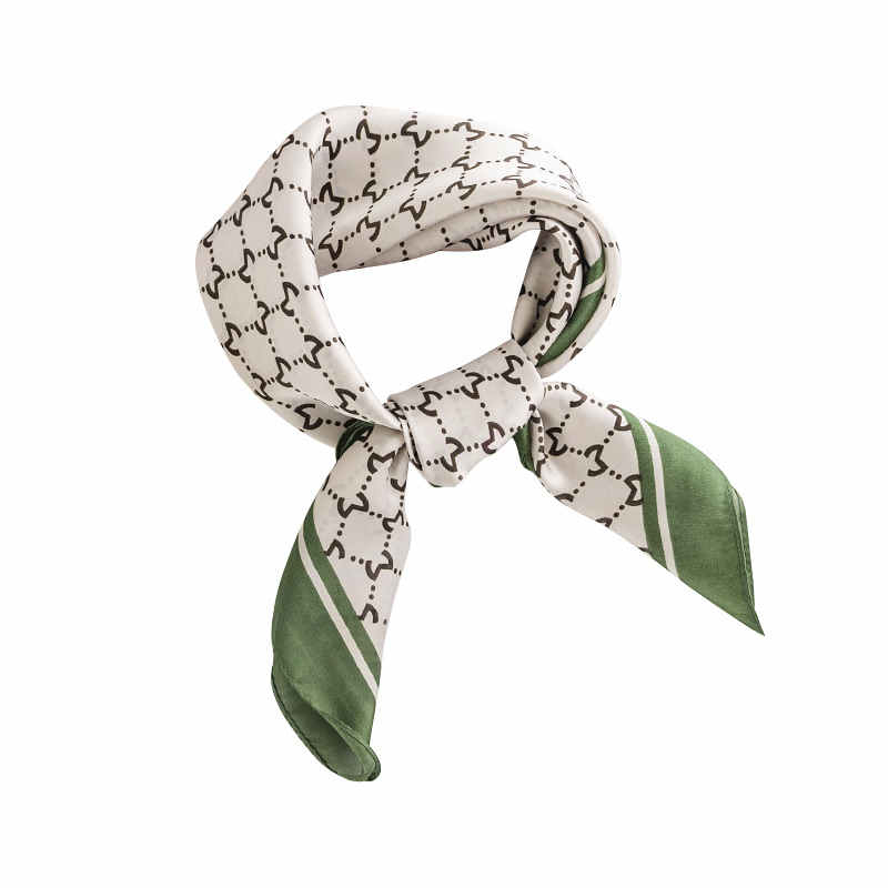 Simple Pocket Square fashion commuter simulation silk scarves  high sense professional wear scarves sunscreen scarves