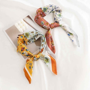 Floral print silk scarves fashion commuter scarf elegant business scarf scarf scarf