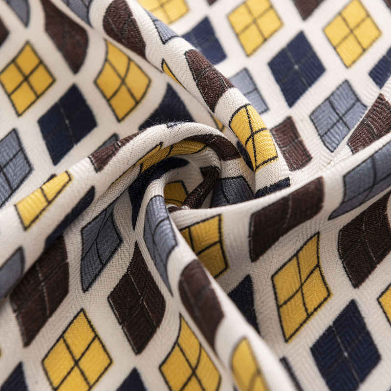 Fashionable commuter plaid pocket square scarf elegant tiein imitation silk scarf light luxury scarf professional wear scarf