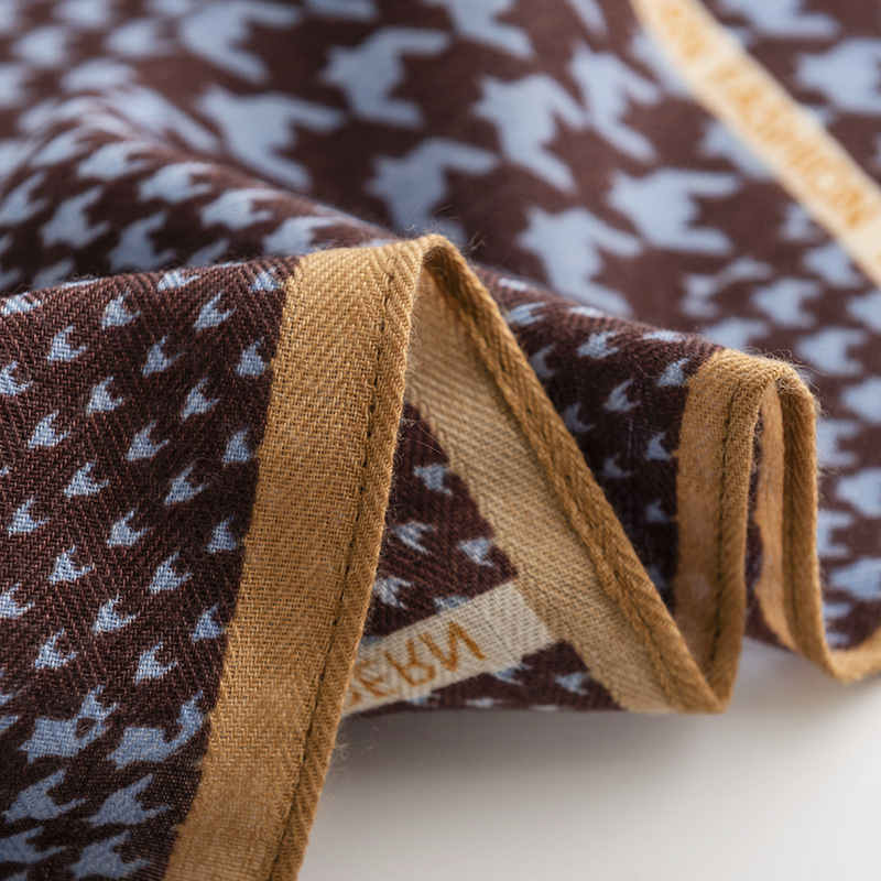 Printed pattern small square scarf female senior sense imitation silk scarves elegant tie scarf