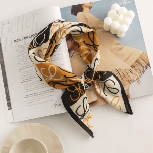 Sweet imitation silk scarf elegant temperament pocket square scarf fashion commuter professional shirt scarf