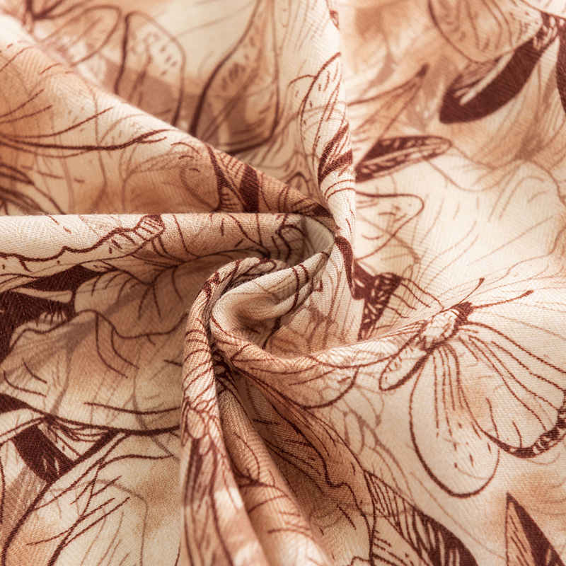 Fresh small scarf fashion printing retro art professional scarf elegant antique imitation silk scarves