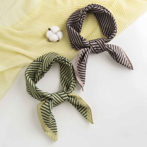 Striped art pocket square scarf retro imitation silk scarves fashionable temperament professional dress shirt scarf scarf woman