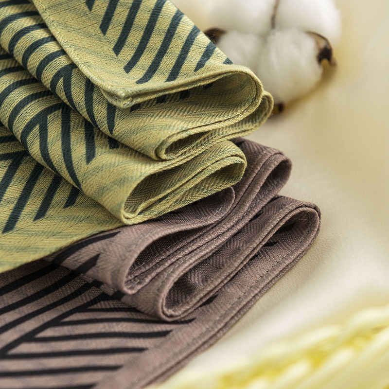 Striped art pocket square scarf retro imitation silk scarves fashionable temperament professional dress shirt scarf scarf woman
