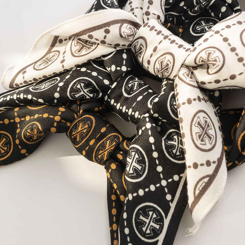 Sweet imitation silk scarves printed fashion scarf spring new thin pocket square
