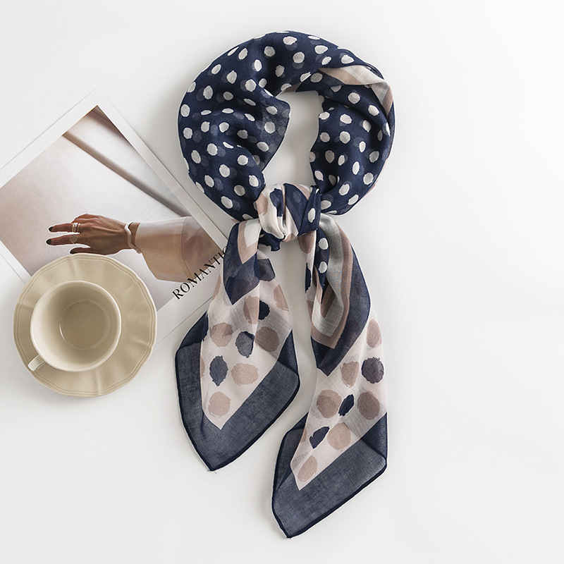 Spring new fashion commuter wave point scarf printed with a scarf