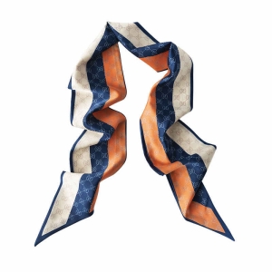 silk scarves female personality trend small hair band long shawl elegant professional dress scarf