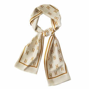 silk scarves female professional dress scarf fashionable commuting temperament long hair band