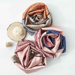 Pattern long imitation silk scarves fashion shawl professional dress scarf art retro long scarves