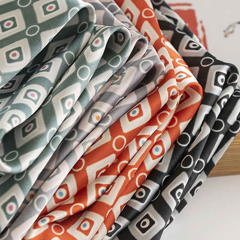 Imitation silk scarf fashion commuter scarf thin lattice printed pocket square scarf spring professional dress scarf woman