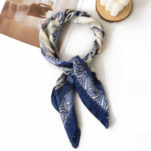 scarves simulation oil painting  pocket handkerchief assorted professional commuting personality scarves