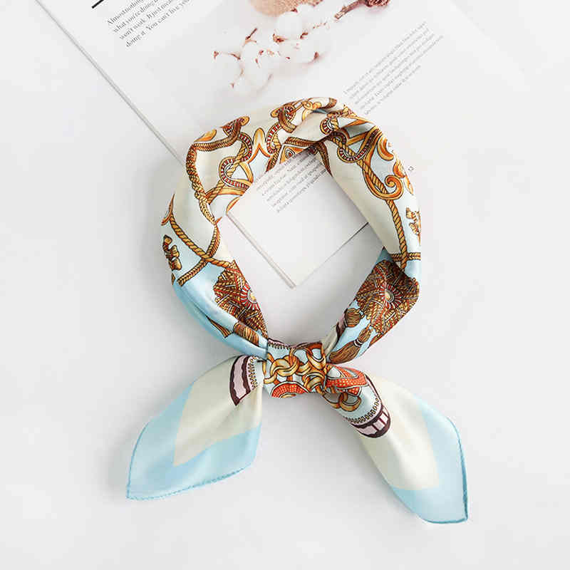 Scarves fashion printed small square scarf female imitation silk thin scarf scarves