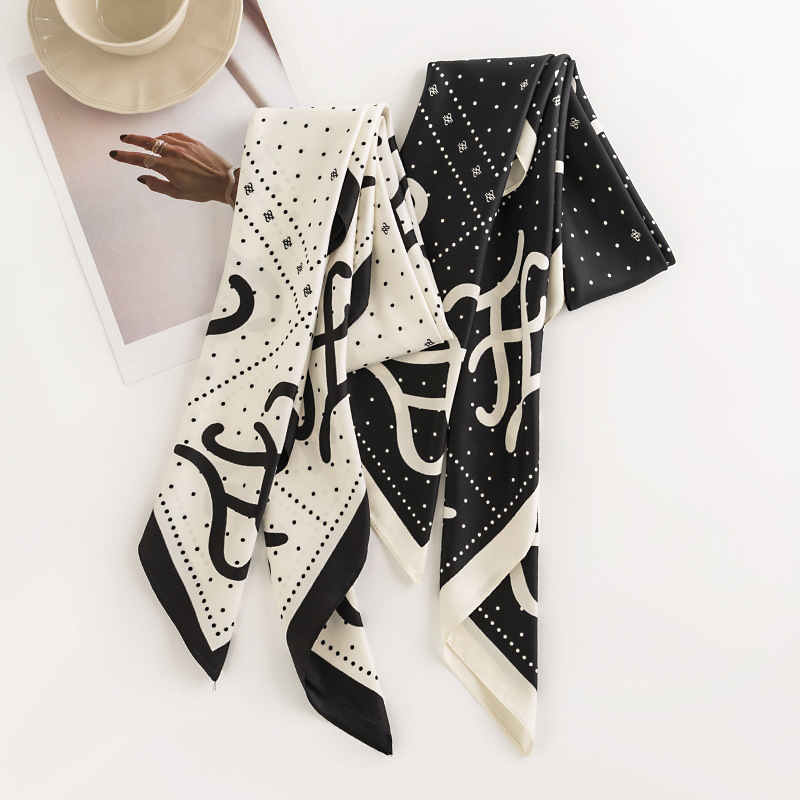 Fashion commuter symbolsimulation silk scarf simple professional scarf