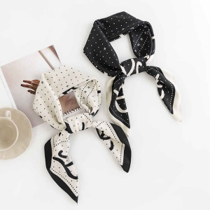 Fashion commuter symbolsimulation silk scarf simple professional scarf