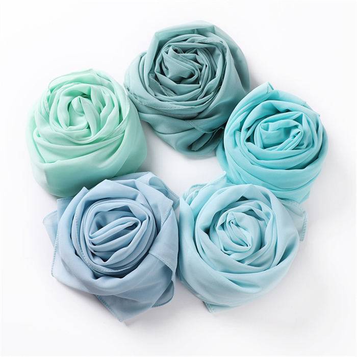 Pearl Chiffon Scarf Female Solid color pearl chiffon scarf women bag turban shawl scarf wholesale