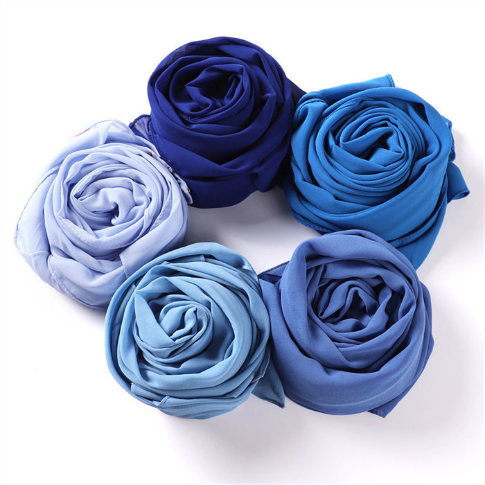 Pearl Chiffon Scarf Female Solid color pearl chiffon scarf women bag turban shawl scarf wholesale