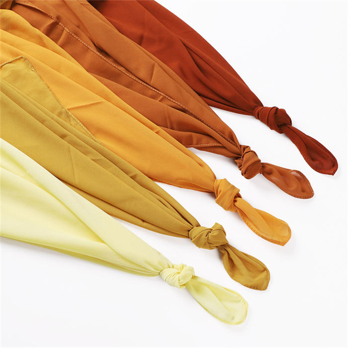 Pearl Chiffon Scarf Female Solid color pearl chiffon scarf women bag turban shawl scarf wholesale